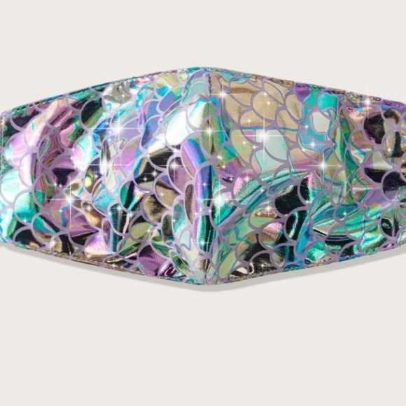 Mermaid Scale Face Mask - Picture 3 of 5